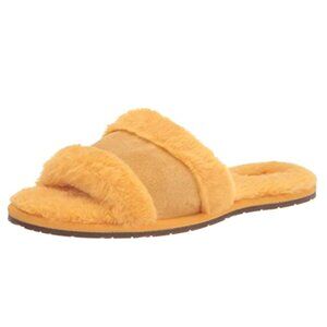 NEW Koolaburra By UGG Womens Milo Peep Slipper Color: Amber Yellow